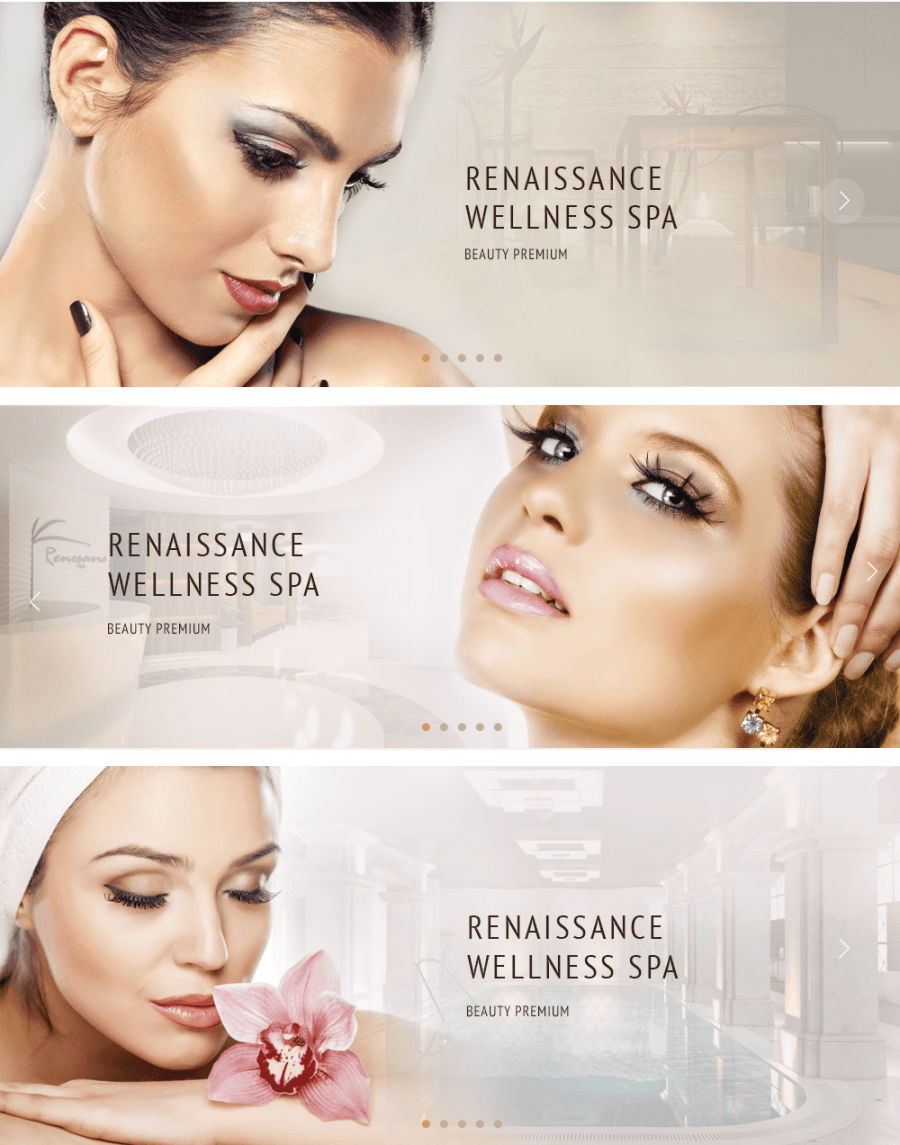 Web design spa wellness